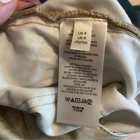 Anthropologie Mitra Relaxed Tie Dye Pants Cream Tan Women's Size 4 - Picture 9 of 14